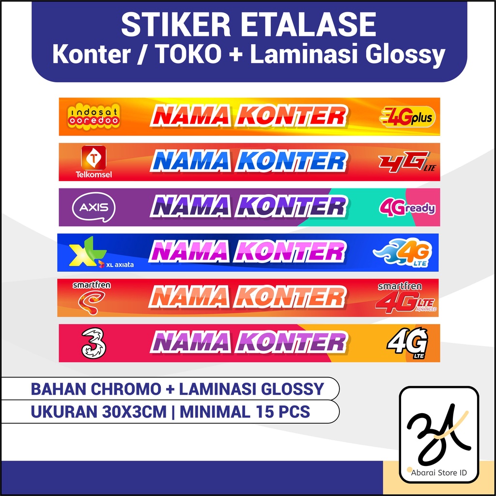 

STIKER ETALASE KONTER / TOKO BAHAN VINYL FREE LAMINASI ANTI AIR