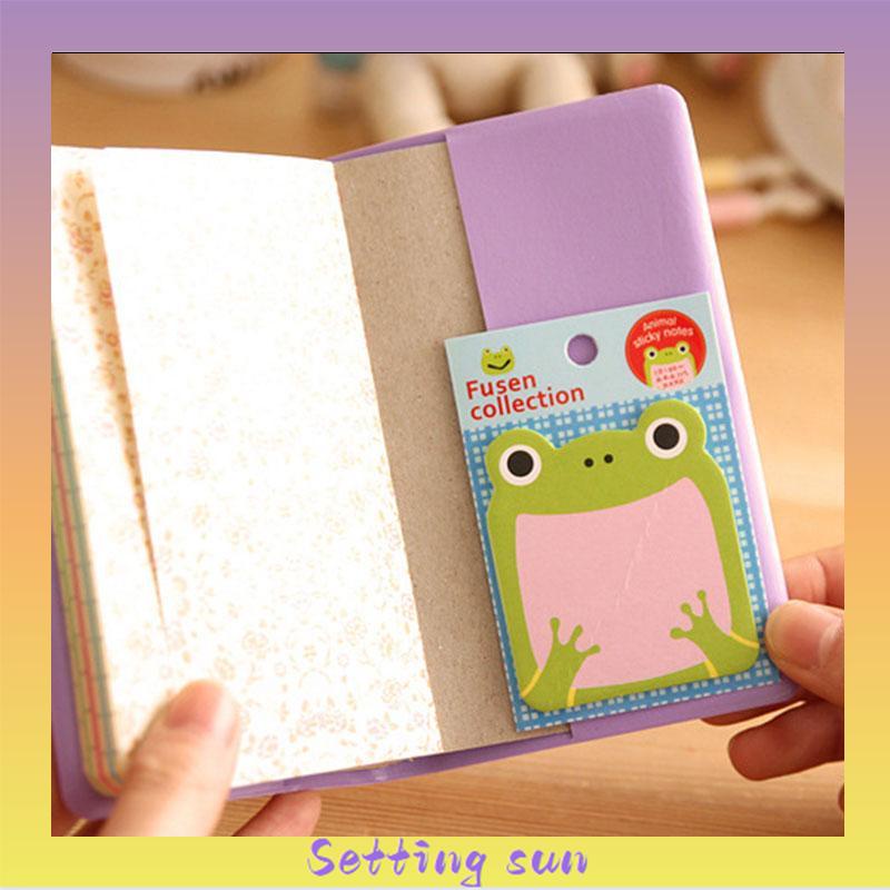 Imoda Kawaii Animals 20 Post-It Notes Waktu Merekam Post-It Notes Catatan Pelajar/Kantor TN