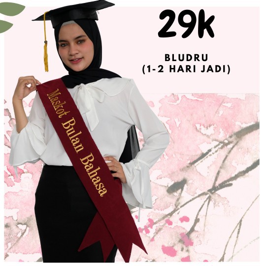Selempang Wisuda Bludru 1 Hari Jadi