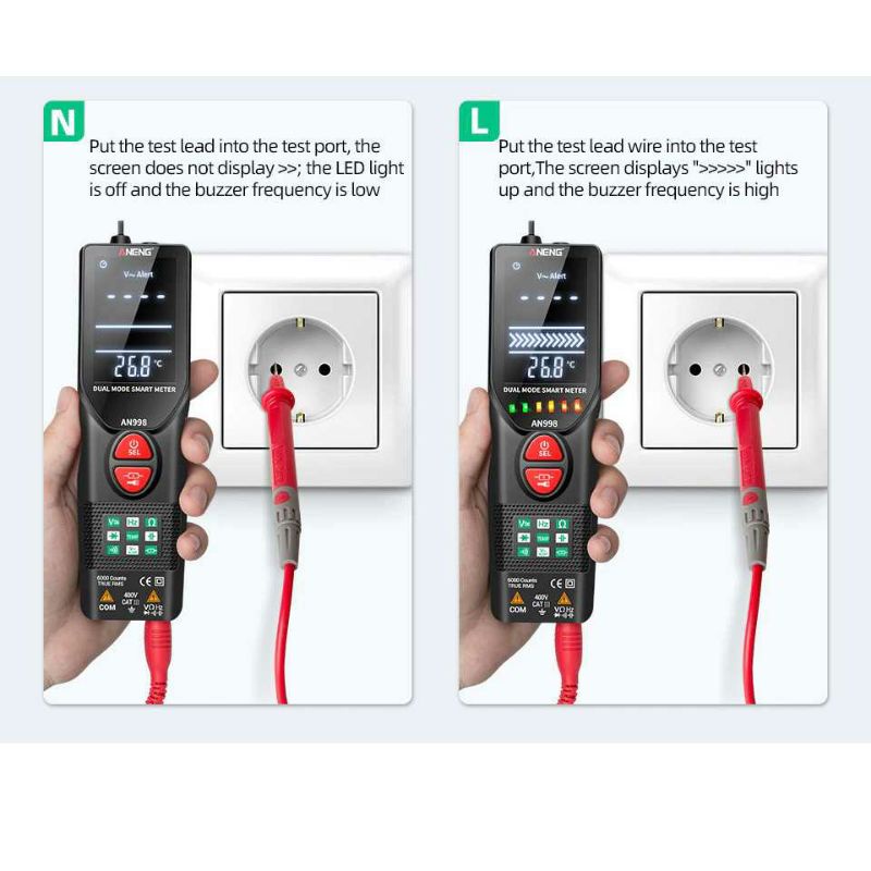 Tester Digital Multimeter Avometer Kapasitor ANENG-AN998