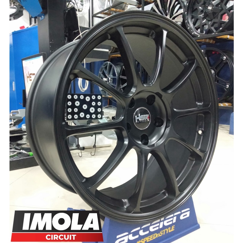 Jual velg mobil racing altis ring 19 HSR wheel ZERO R19 baut 5x100 Hitam ft68 Wish lebar 8.5 lubang 