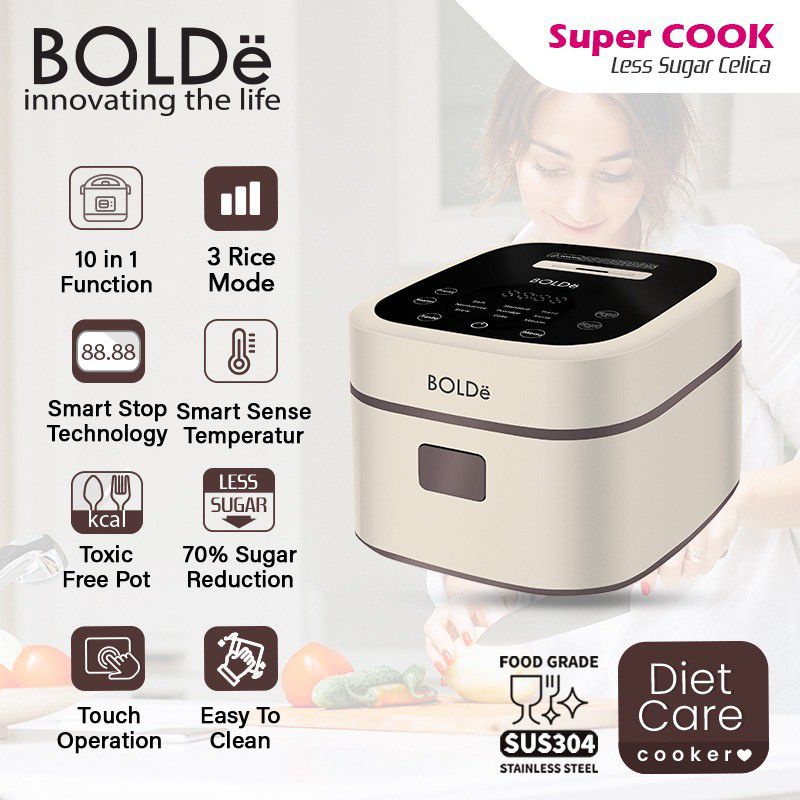 Super Cook Less Sugar Celica Digital 1,2 Liter Original BOLDe