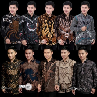 Kemeja Batik Pria Lengan Panjang Batik Pria Bahan Katun Original Kemeja Batik Motif Terlaris Masakini
