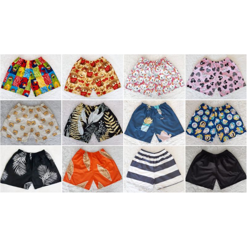 GROSIR CELANA PENDEK KOLOR BOXER || MOTIF RANDOM | CELANA SANTAI