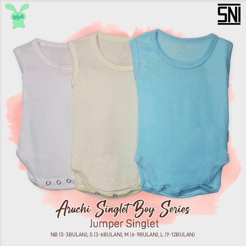 ARUCHI SINGLET Jumper Warna / Singlet Jumper bayi/Singlet bayi