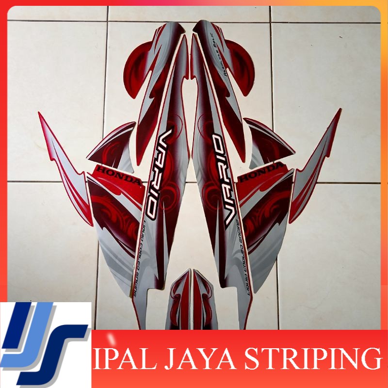Stiker Motor Vario Cw 110 2010 Merah