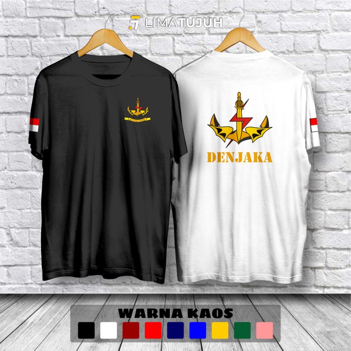 Kaos Denjaka Logo Depan Belakang Baju Distro