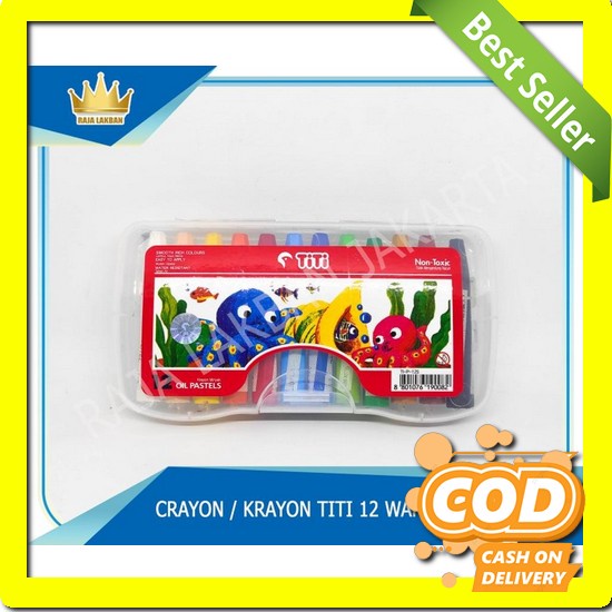 

(Cod) Crayon Pensil Warna Isi 24Pcs Color Crayons 24 Non Toxic Pensil Crayon / Krayon Titi 12 Warna