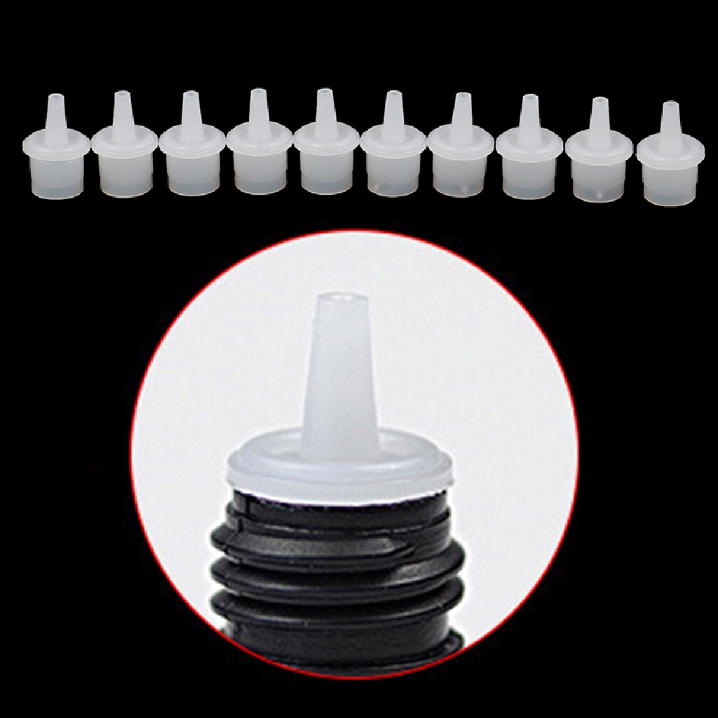 NewBaby 10pcs Eyelash Glue Replacement Bottle Mouth Head Convenient Extended Glue Tool ID