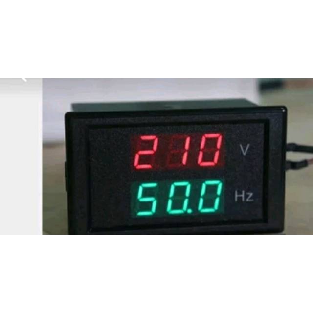 Dual display volt hz meter