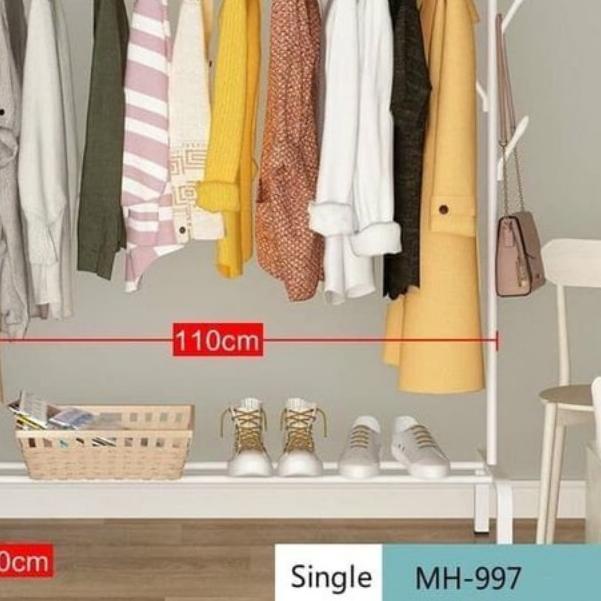 ✧ HC Stand hanger Gantungan Baju Rak Lemari Gawang Jemuran Stand Hanger Butik Tempat Pakaian Sepatu