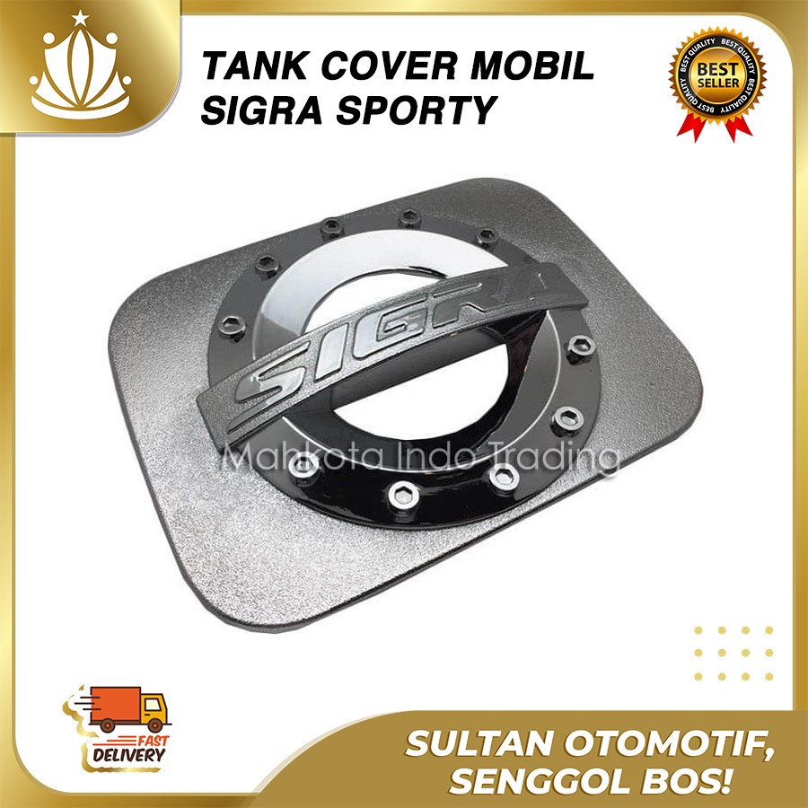 Tank Cover SIGRA / Tutup Bensin Tangki Tengki SIGRA Model SPORTY Chrome