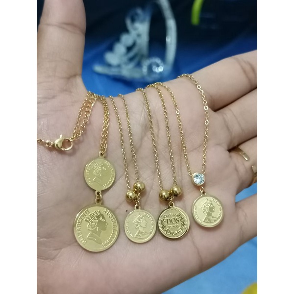 Kalung replika emas 24k bahan titanium,tidak luntur,aman dipake mandi,cocok buat yg alergi ke xuping