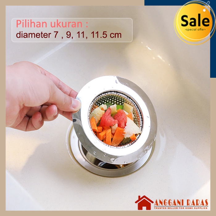 Saringan Cuci Piring Penutup Saluran Wastafel Sink Selang Wastafel Cuci Piring Stainless