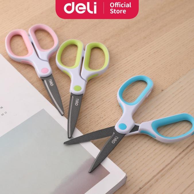 

Deli 6054 Gunting-Soft-touch Teflon Effortless Scissors 175mm Kode 108