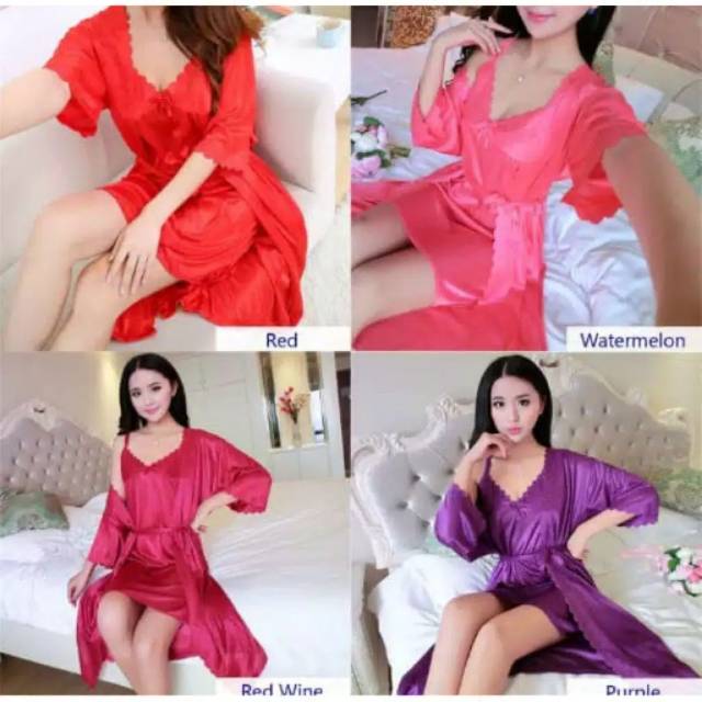 Kimono lingerie satin import