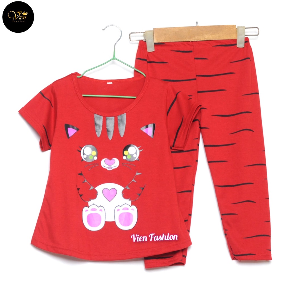 SETELAN ANAK PEREMPUAN CAT CUTE LOVE/BAJU ST ANAK PEREMPUAN/BISA C.O.D-5