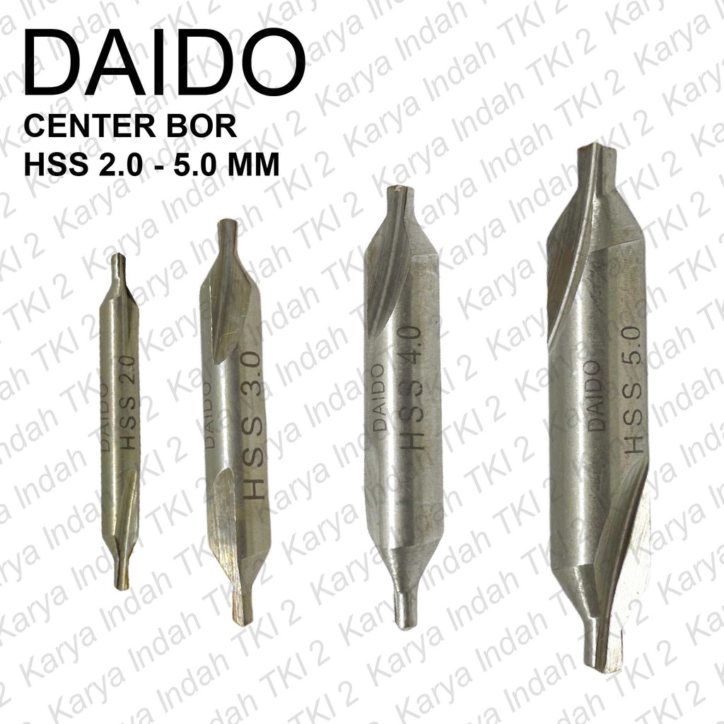 Center Drill DAIDO 2 mm 3 mm 4 mm 5 mm Center Bor HSS