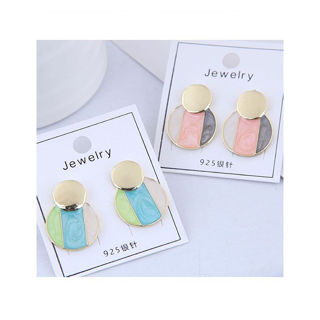 LRC Anting Tusuk Fashion 925 Silver Needle Stud Earrings A5817X