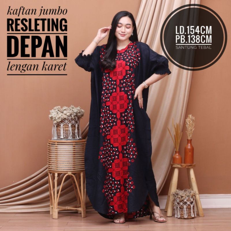 Gamis Kaftan Super Jumbo LD 150 Super Adem