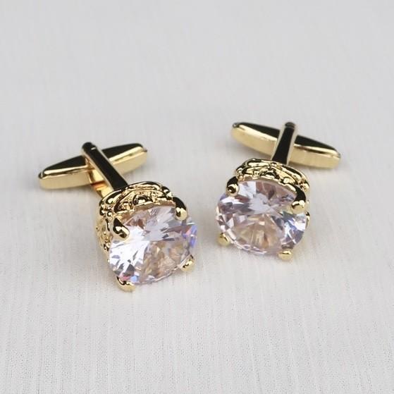 Cufflink Thobe Kabak Diamond Kristal Swarovski Pria Cufflink