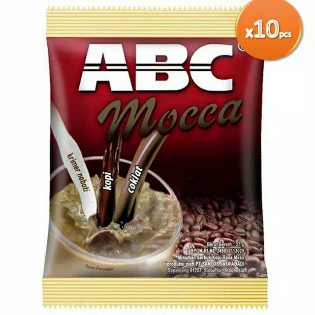 

KOPI ABC Mocca 27gr x10C (gratis 1)