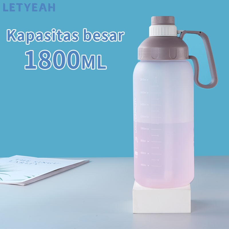 letyeah Botol minum 1.8 liter anti bocor portable