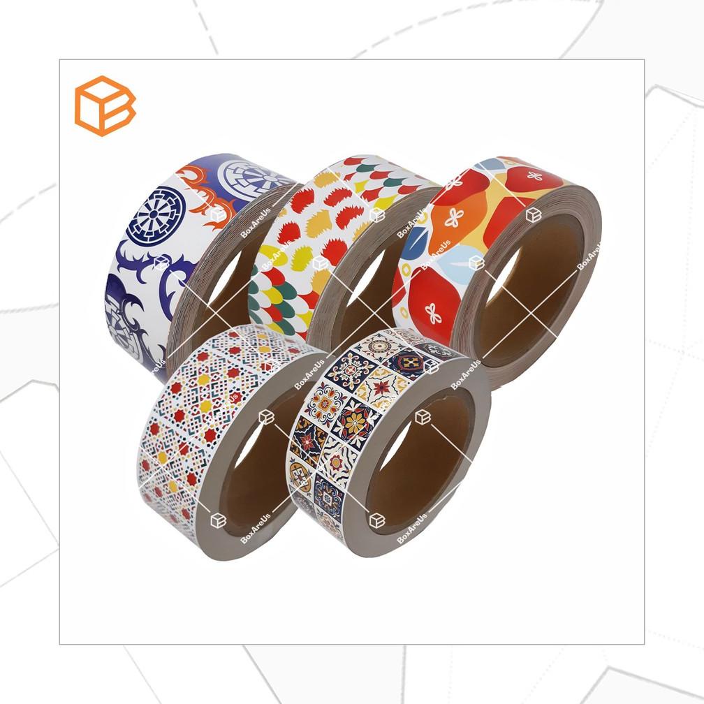 

Pita Kertas Berbagai Motif, Hiasan Toples, Hiasan Box, Hiasan Souvenir, Perlengkapan Pesta
