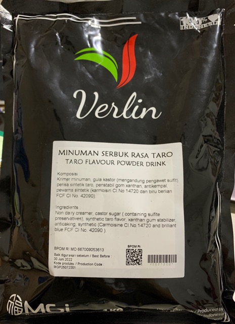 

VERLIN POWDER DRINK 1KG (Milkshake/ Bubuk Minuman/ Bubble Drink Serbuk)