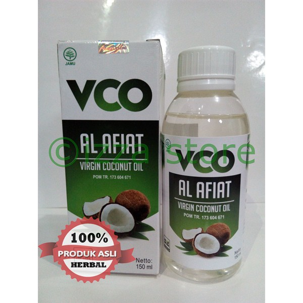 minyak kelapa - VCO AL-AFIAT  POM TR. 173 604 671 – virgin coconut oil