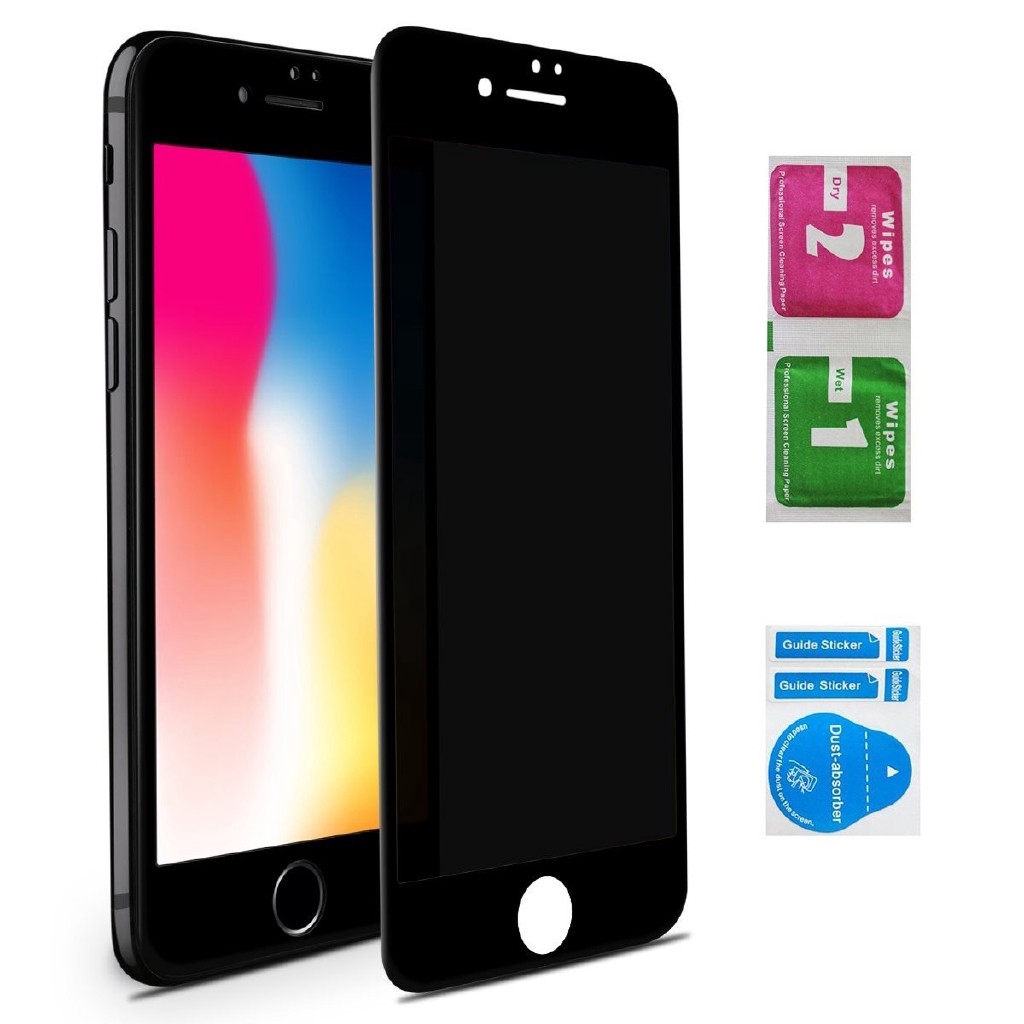 For Apple iphone X iphone 6s 7 8 Plus Anti Spy Privacy 3D Curved Tempered Glass Screen Protector