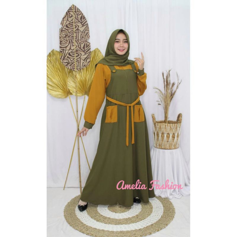 Nadia maxy dress // Nadia maxi gamis overall