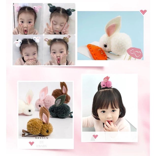 Jepit Rambut Fashion Korea Kelinci Rabbit Aksesoris Rambut Lucu J143