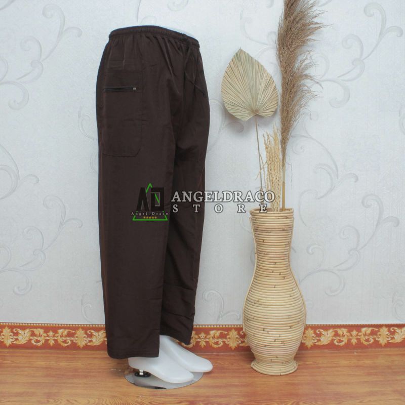 Celana Sirwal Dewasa Jumbo Coklat / Celana Sirwal / Celana Sirwal Dewasa / Celana Sirwal Dewasa Jumb
