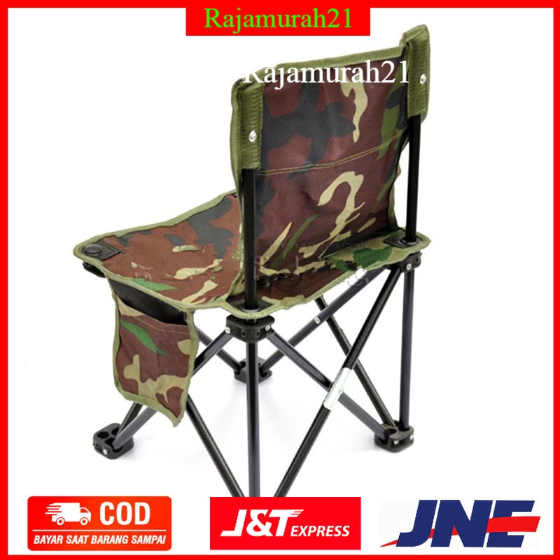 TaffSPORT Kursi Lipat Kursi pancing Kotak Desain Army - Army Green - OMHAODAG