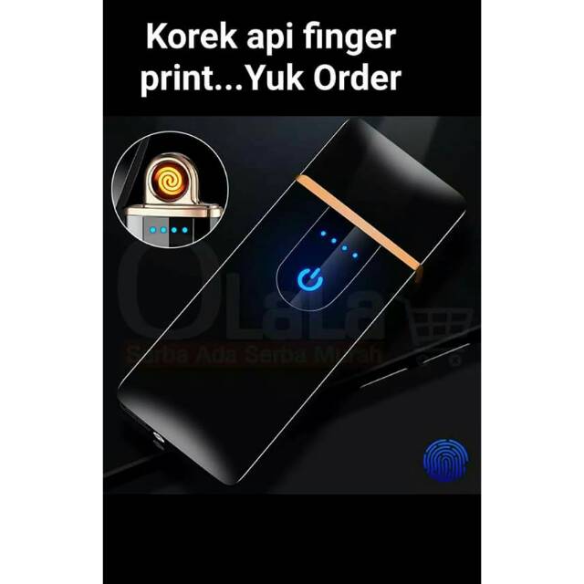 Korek Api elektrik Finger print