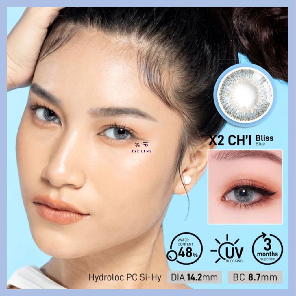 SOFTLENS X2 CHI PREMIUM SOFTLENS NORMAL &amp; MINUS (-0.50 SD -2.50) BY EXOTICON DIA 14.2MM FREE LENSCASE / Softlen Soflen Soflens