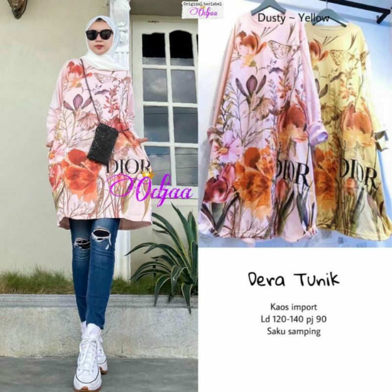 DERA TUNIK BY ODJAA||KAOS IMPORT LD 120-140 PJ 90