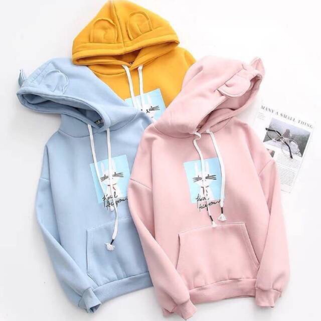 sweater hoodie wanita shopee