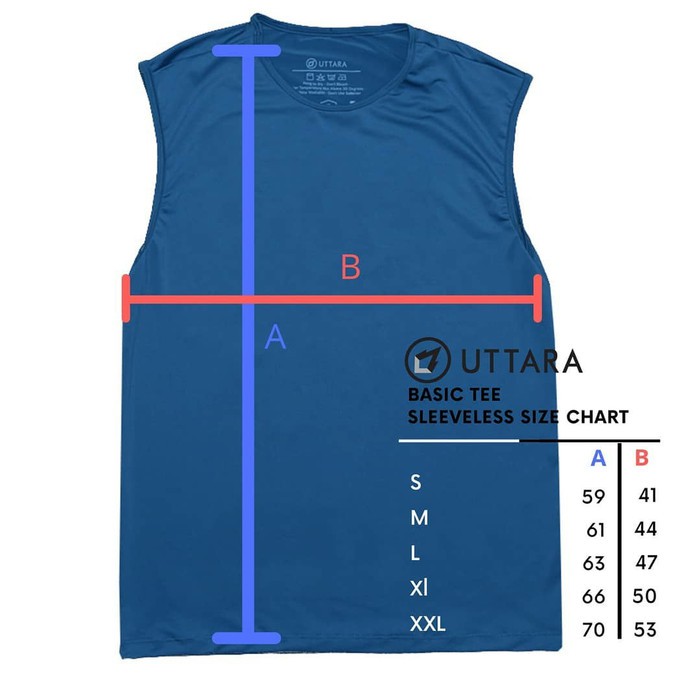 Kaos Outdoor Sleeveless Uttara Basic Tee Quickdry Odorless