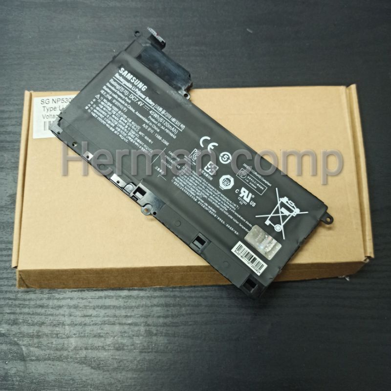 Original Baterai Samsung NP530 NP530U4B NP530U4C NP535 NP535U4C NP535U4X AA-PBYN8AB