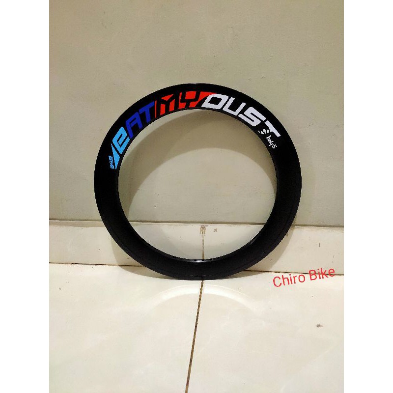velg rims sepeda lipat 16 plus 349 HALF5 4cm hitam 21h 28h