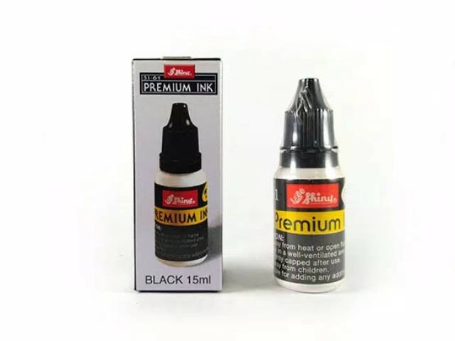 

YUH Tinta Stempel Permanent / Premium / plastik kaca kayu besi foil Tahan Air/ Anti Luntur TINTA