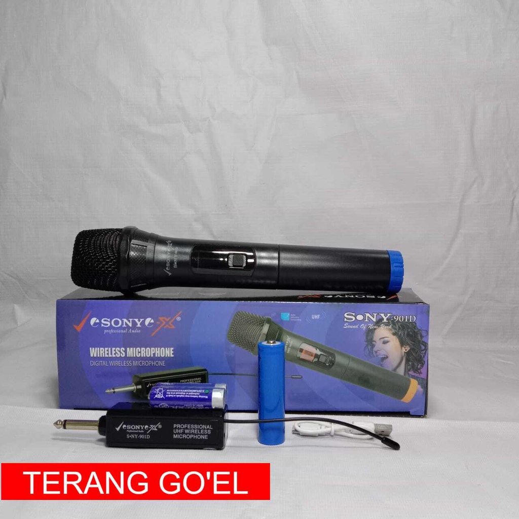 SONY Mic 901D &amp; SN 87W Wireless Profesional Microphone Tanpa Kabel Murah MANTAP