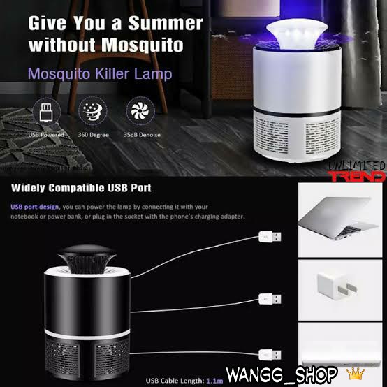 LAMPU PEMBUNUH NYAMUK ELEKTRIK / MOSQUITO KILLER ELECTRIC LAMP PURPLE VORTEX