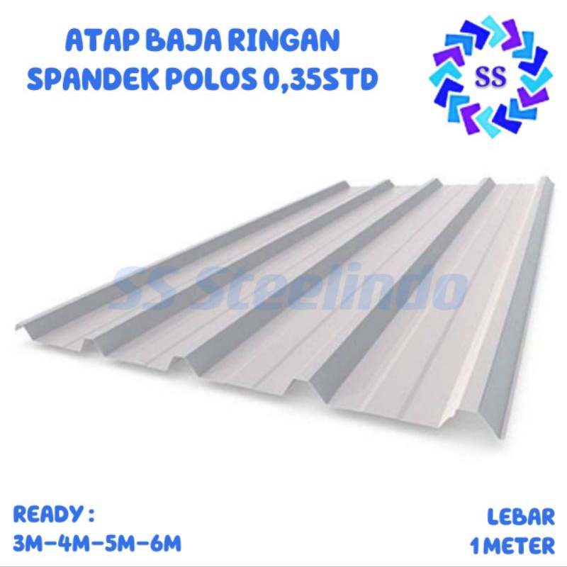 ATAP BAJA RINGAN SPANDEK POLOS GALVALUM-ZINCALUM 0,35 STD