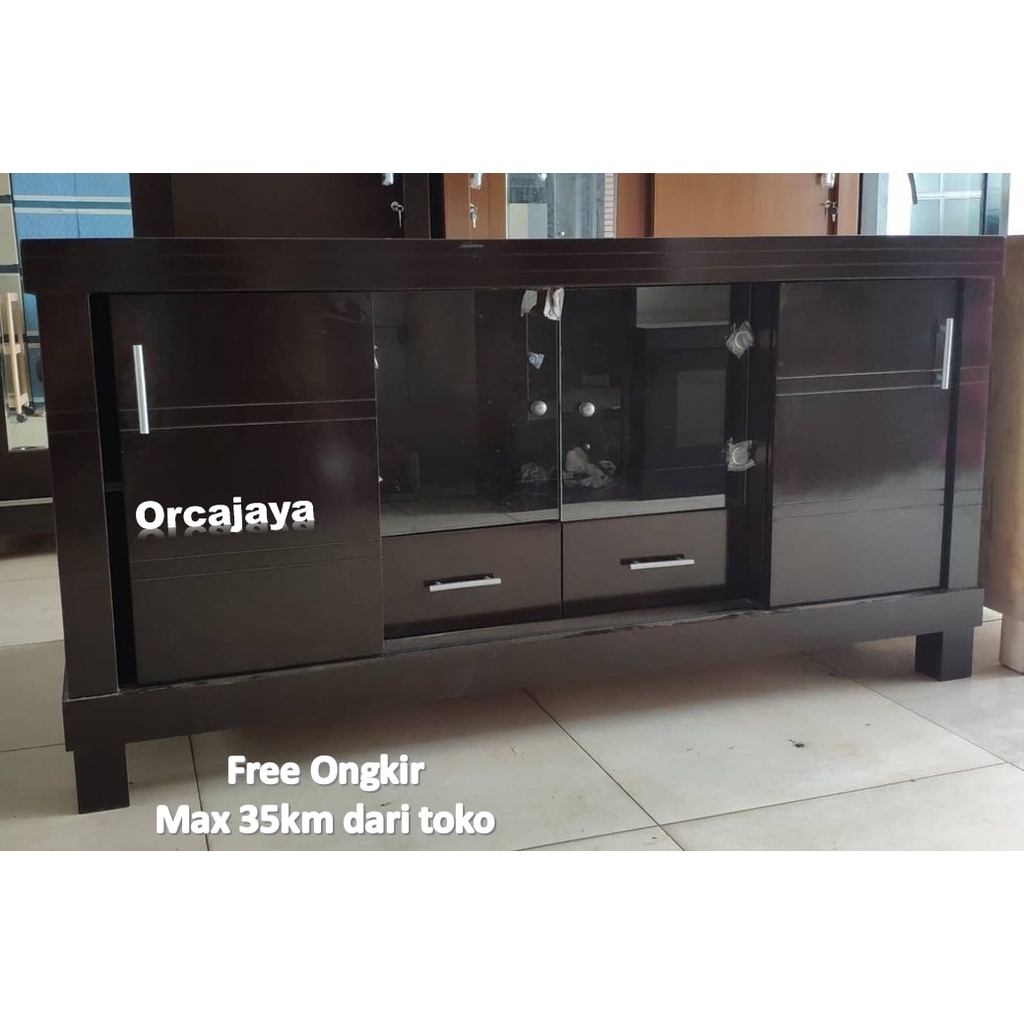 BUFFET TV PAJANGAN KAYU MINIMALIS