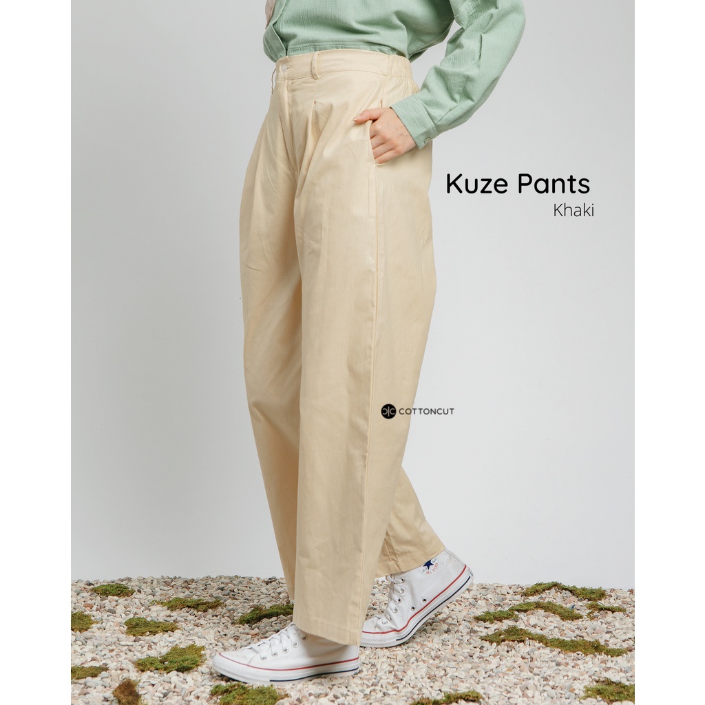 Cottoncut Kuze Pants Highwaist Pants Celana Wanita