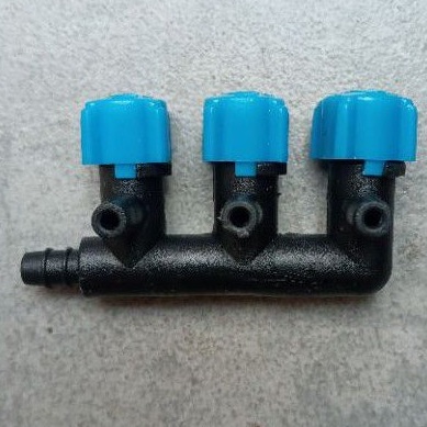 Rp.7.500, KRAN 3 WAY/ KERAN 3 LUBANG BIRU PENGATUR UDARA AERATOR AQUARIUM