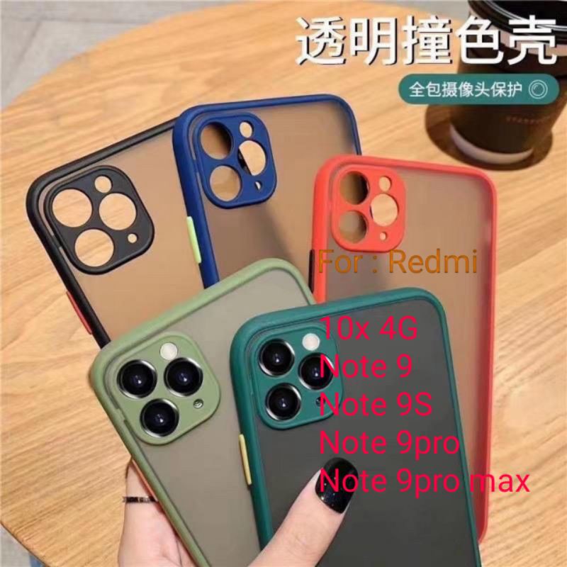 Case Redmi 10x Note 9 9s 9pro 9promax Pro Max Lens Full Matte Hardcase Elegan Casing Cover Aerocase